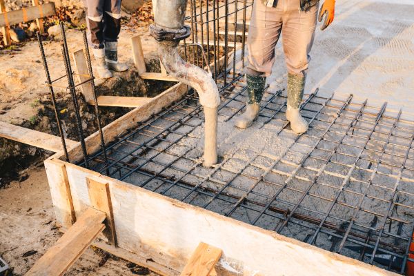 Pole Barn Foundation Pouring in Asheville
